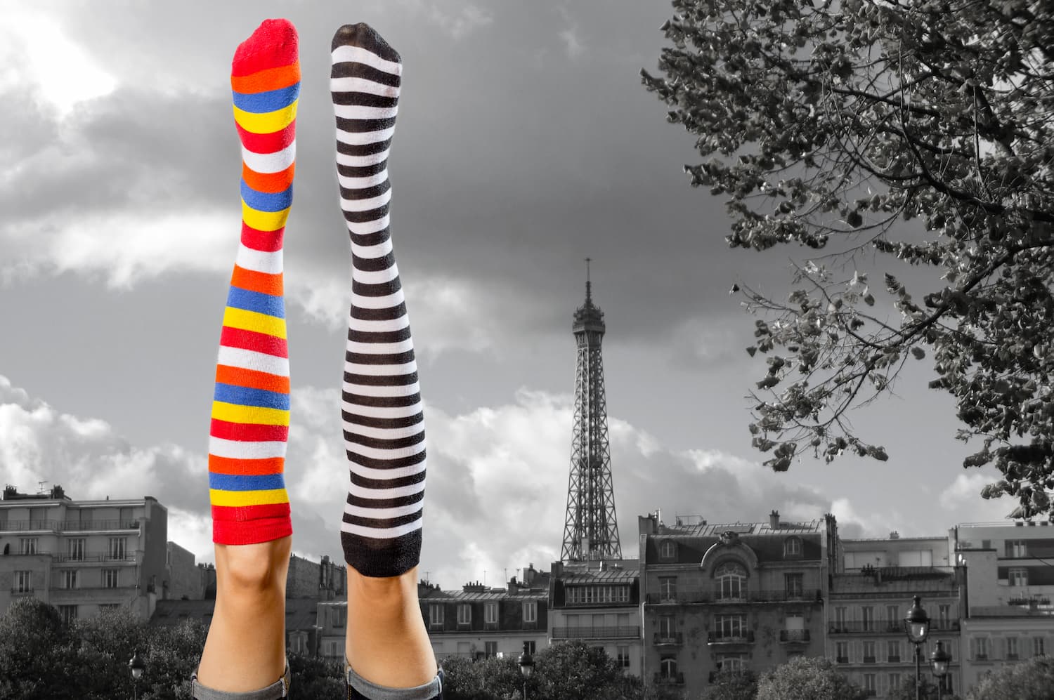 paire de chaussettes femme made in france